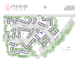 Phoenix Place Apartments site map